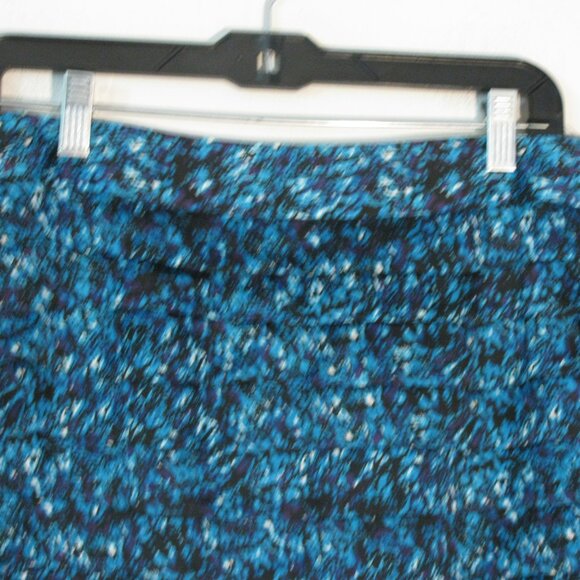 **Cato Ruffled Tier Skirt Size 6 Blue Shades Gorgeous Lined - Picture 2 of 6